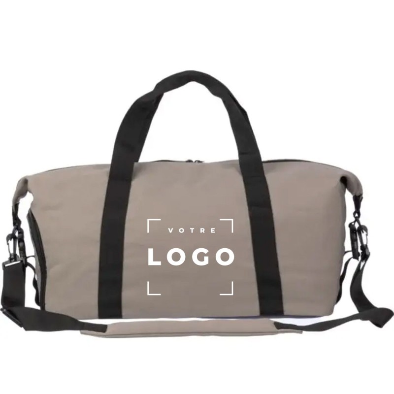Sac de sport polyester 600D beige | Goodies d’entreprise