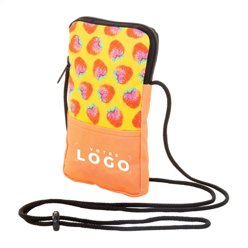 Sac bandoulière compact RPET 600D | Goodies d’entreprise durables