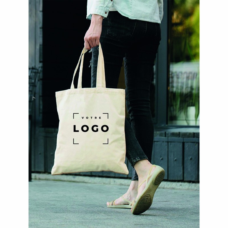 Tote bag pliable en coton recyclé | Goodies d’entreprise durables