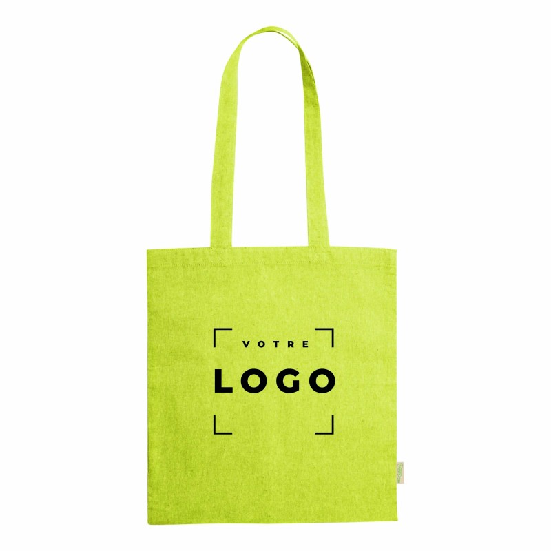 Tote bag en coton recyclé avec anses longues | Goodies d’entreprise