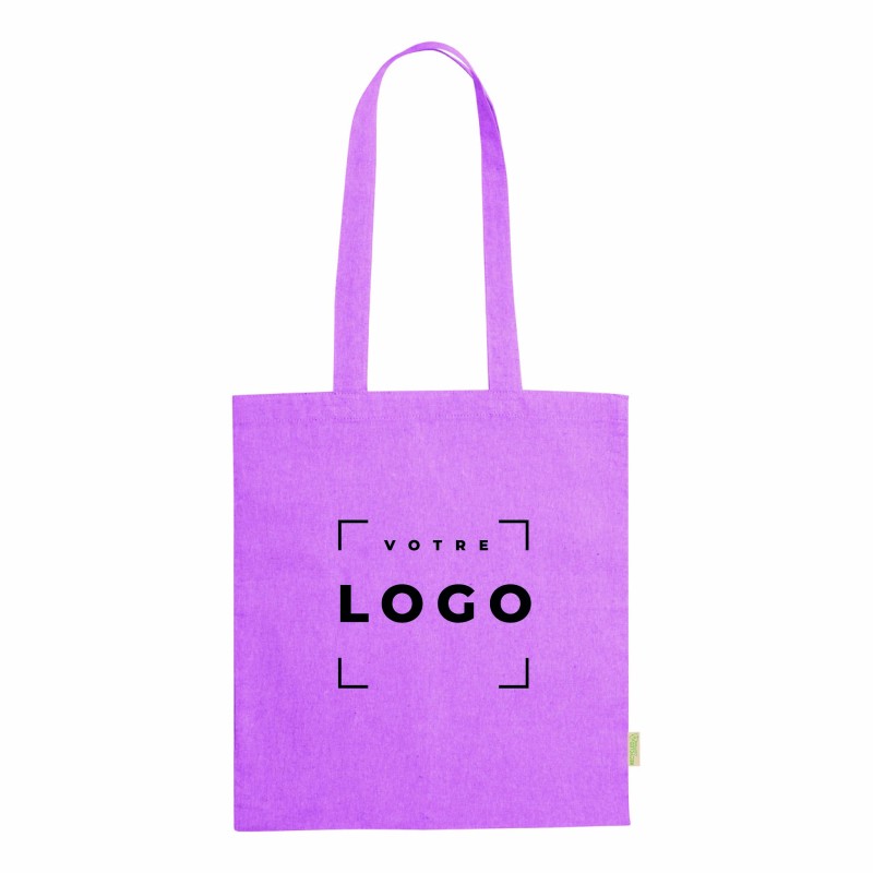 Tote bag en coton recyclé avec anses longues | Goodies d’entreprise