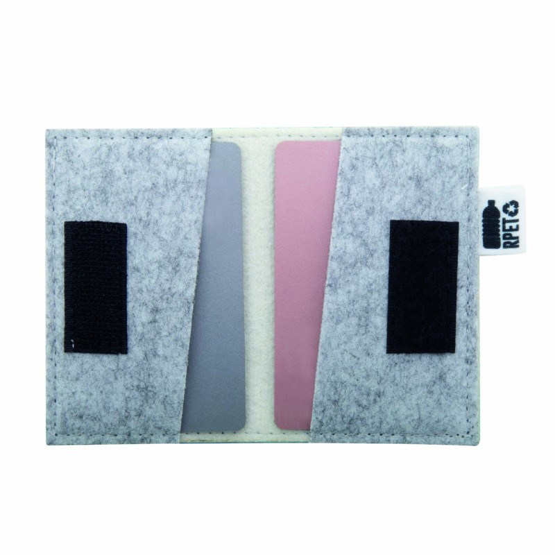 Porte-cartes RPET sur mesure personnalisé – Feutrine recyclée quadri