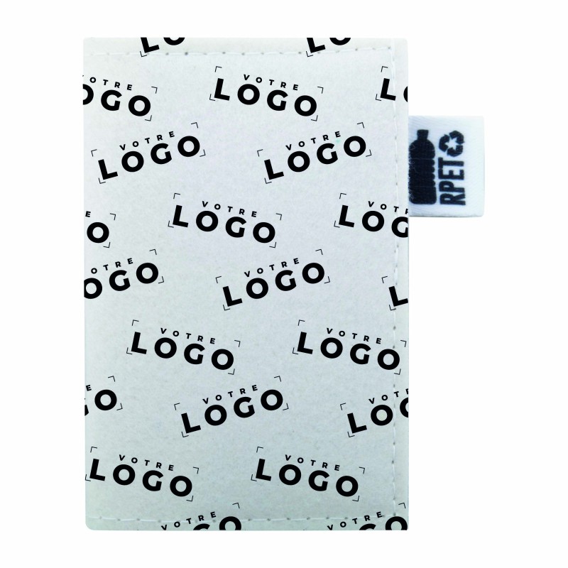 Porte-cartes RPET sur mesure personnalisé – Feutrine recyclée quadri