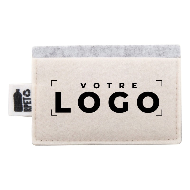 Porte-cartes sur mesure en feutre RPET – Fabrication européenne