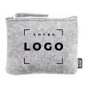Porte-monnaie zippé personnalisé en feutre RPET | Goodies durables