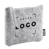 Porte-monnaie zippé personnalisé en feutre RPET | Goodies durables