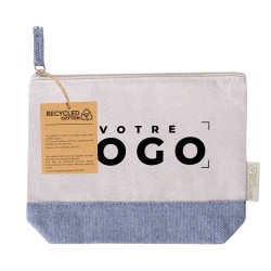 Sac de beauté en coton recyclé personnalisé | Goodies écoresponsables