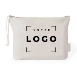 Trousse de toilette en coton recyclé personnalisée