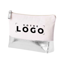 Trousse de toilette coton recyclé 220 g personnalisée