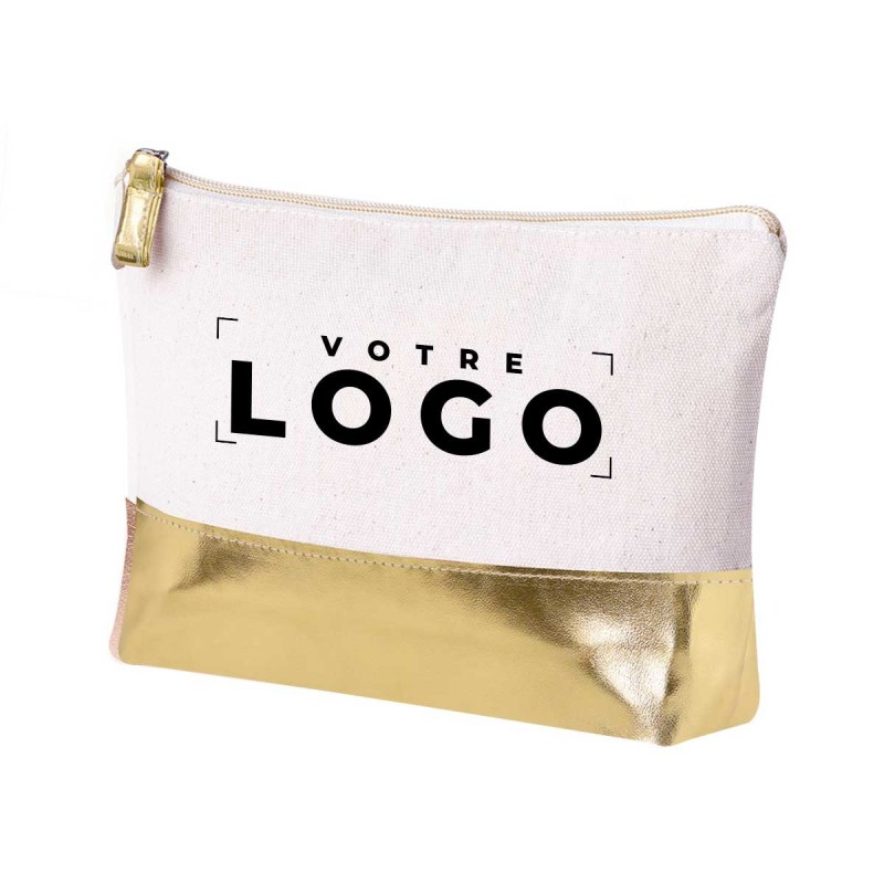 Trousse de toilette coton recyclé 220 g personnalisée