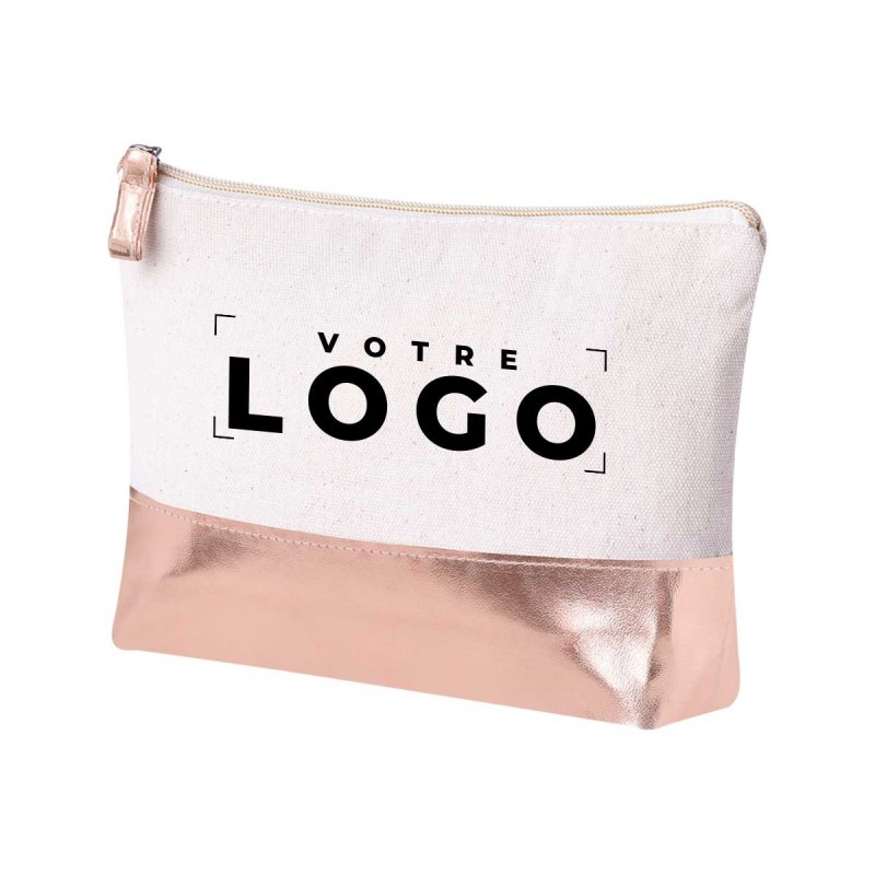 Trousse de toilette coton recyclé 220 g personnalisée