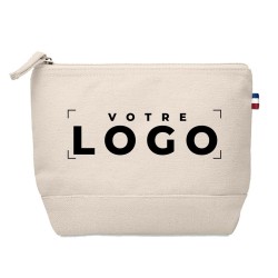 Trousse en coton recyclé fabriquée en France