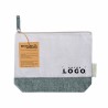 Trousse à maquillage bicolore en coton recyclé