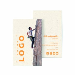 Carte de visite écologique en papier recyclé pour entreprise