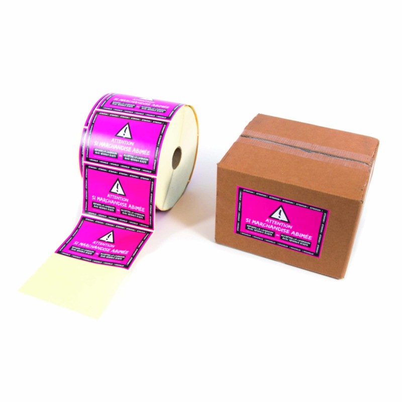 Étiquettes adhésives plastiques personnalisées