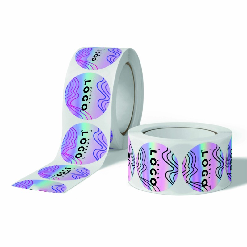 Étiquettes holographiques personnalisées – Effet miroir premium