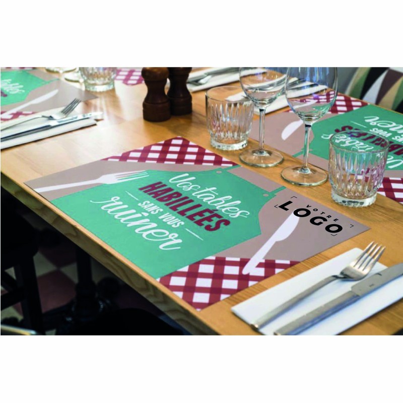 Sets de table personnalisés – Communication et image de marque