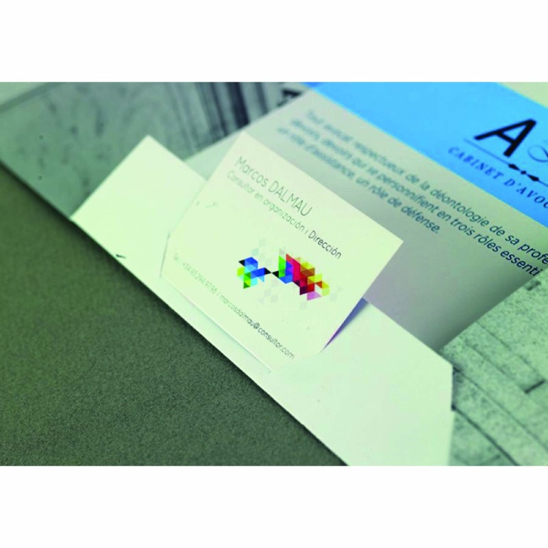 Pochette commerciale personnalisée à rabats | Impression premium