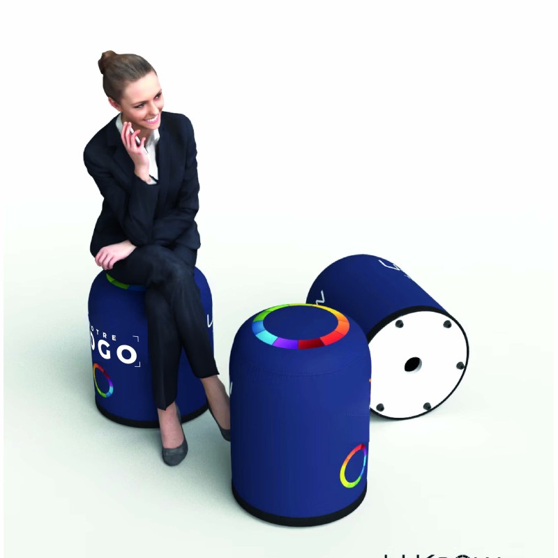 Pouf Gonflable Personnalisé | Mobilier Ergonomique et Marketing