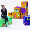Cube en Mousse Personnalisable | Mobilier Ergonomique et Marketing