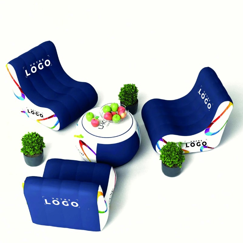 Siège Gonflable Personnalisable | Mobilier Lounge et Marketing