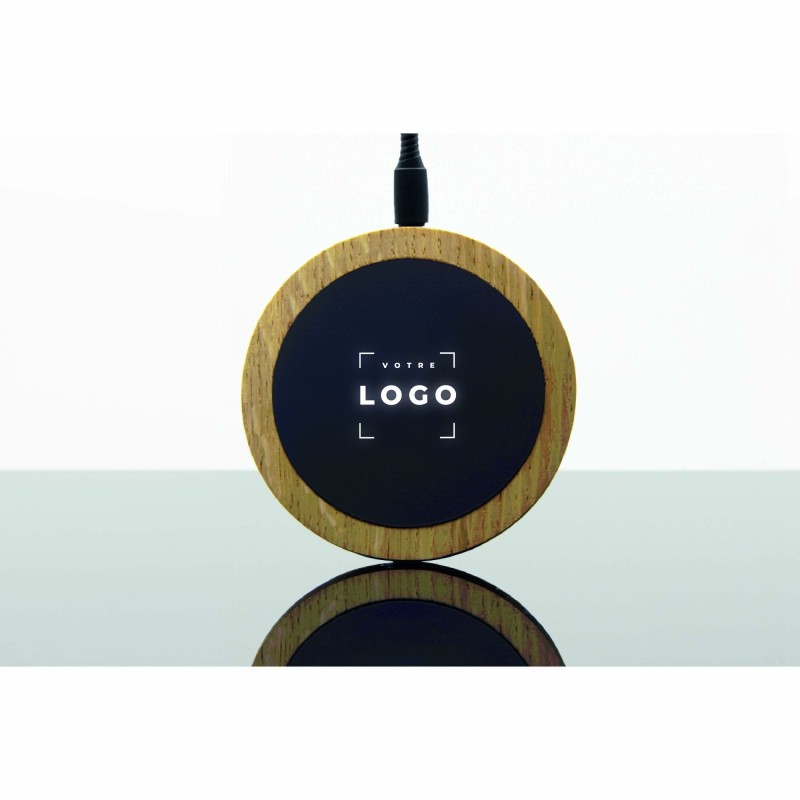 Chargeur à induction 15W en bois de chêne | Made in France