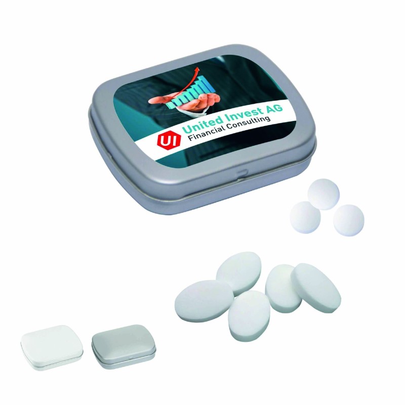 Mini boîte de pastilles à la menthe personnalisée | Goodie entreprise
