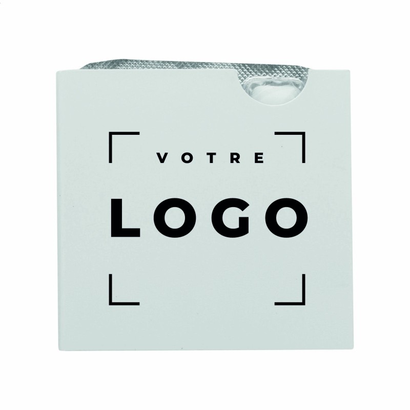 Lot de 6 chewing-gums personnalisés | Goodies utiles entreprise