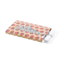 Lot de 12 chewing-gums personnalisés | Boîte en kraft entreprise