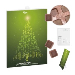 Calendrier de l’avent classique écolo | Chocolat premium Fairtrade