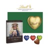 Carte personnalisable avec coeur en chocolat Lindt – Cadeau d’affaires