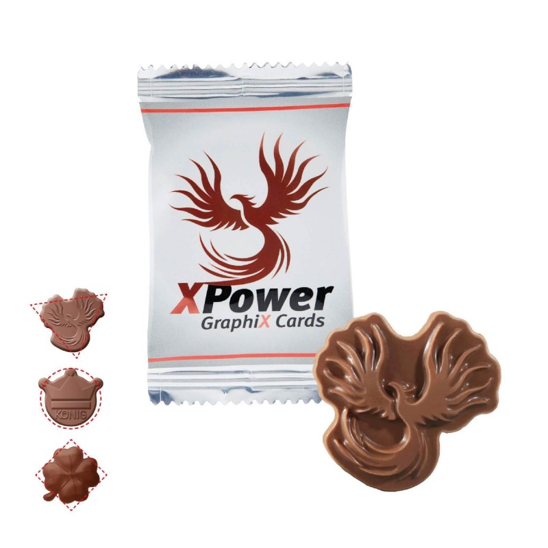 Logo en Chocolat Personnalisé – Chocolat au lait premium Fairtrade