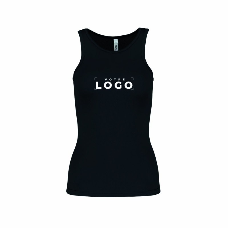 Débardeur de sport femme personnalisé | Goodie textile entreprise