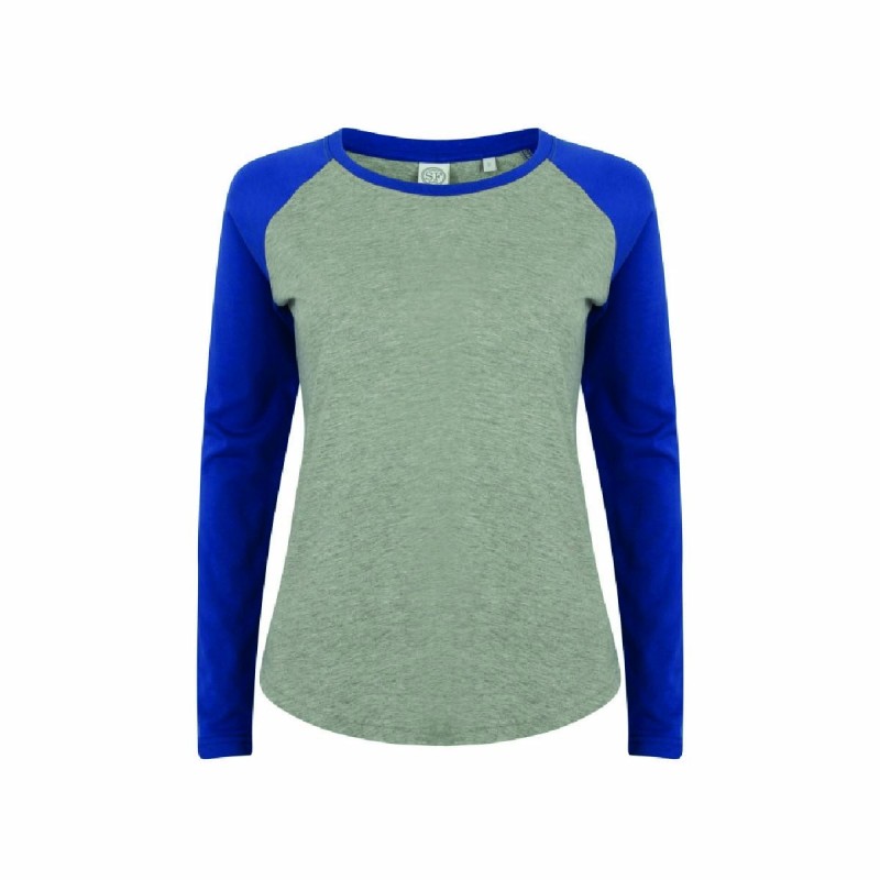 Tee-shirt baseball manches longues femme personnalisé