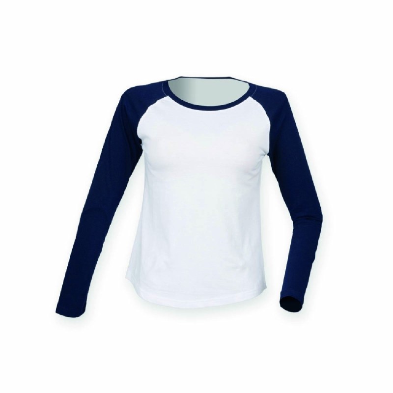 Tee-shirt baseball manches longues femme personnalisé