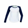 Tee-shirt baseball manches longues femme personnalisé
