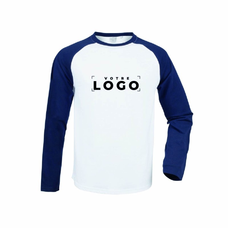 Tee-shirt baseball manches longues homme personnalisé |Textile