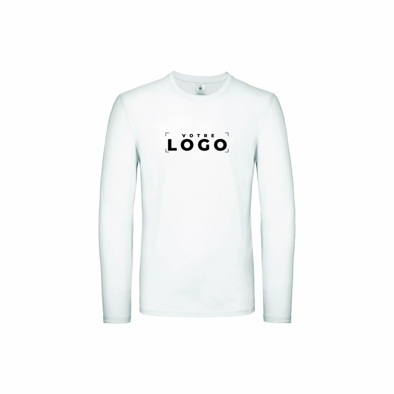 Tee-shirt manches longues homme | Coton ring-spun et personnalisable
