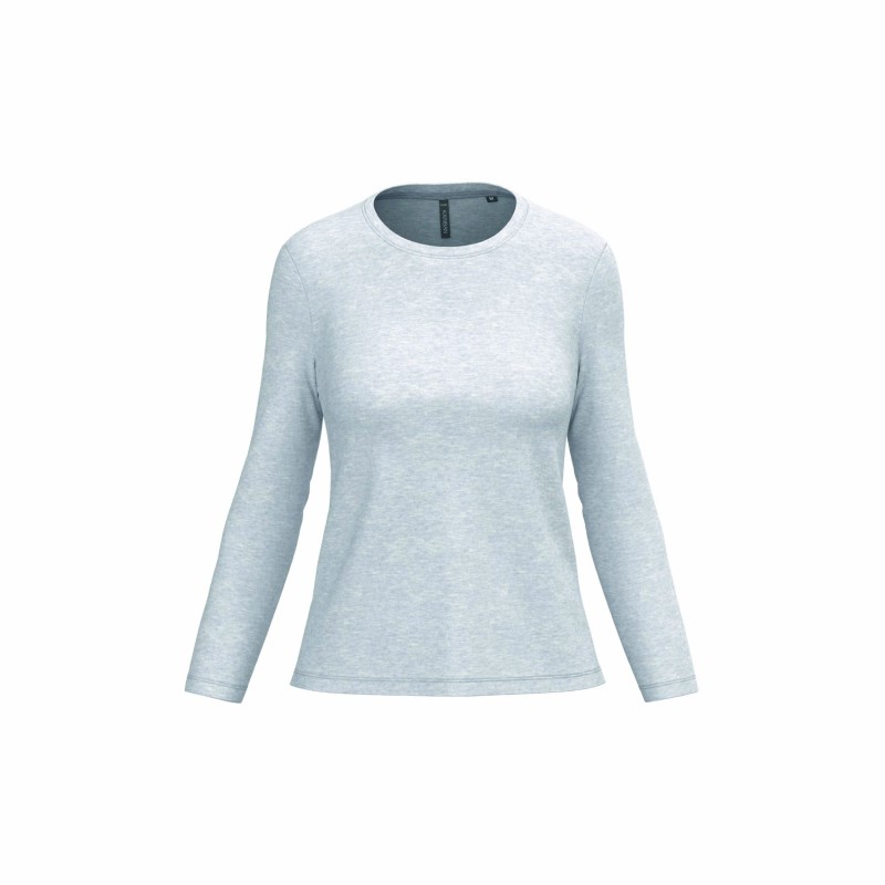 Tee-shirt manches longues femme | Coton peigné et personnalisable