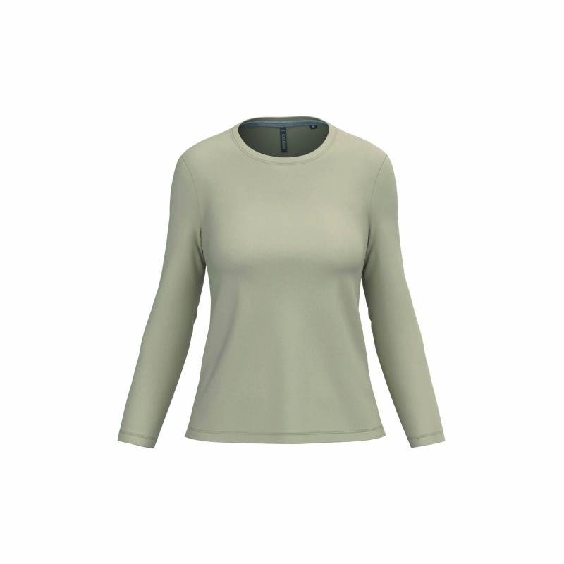 Tee-shirt manches longues femme | Coton peigné et personnalisable