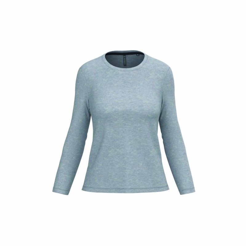 Tee-shirt manches longues femme | Coton peigné et personnalisable