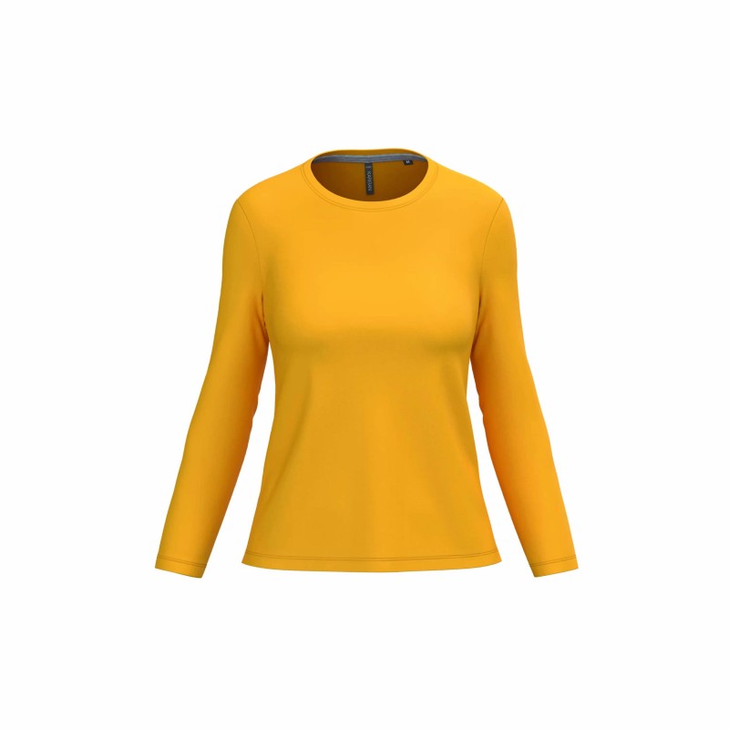 Tee-shirt manches longues femme | Coton peigné et personnalisable