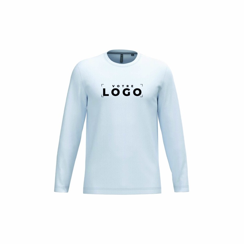 Tee-shirt manches longues homme | Coton peigné et personnalisable