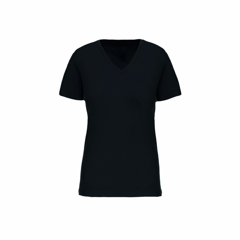 Tee-shirt col V bio femme | Textile personnalisé entreprise