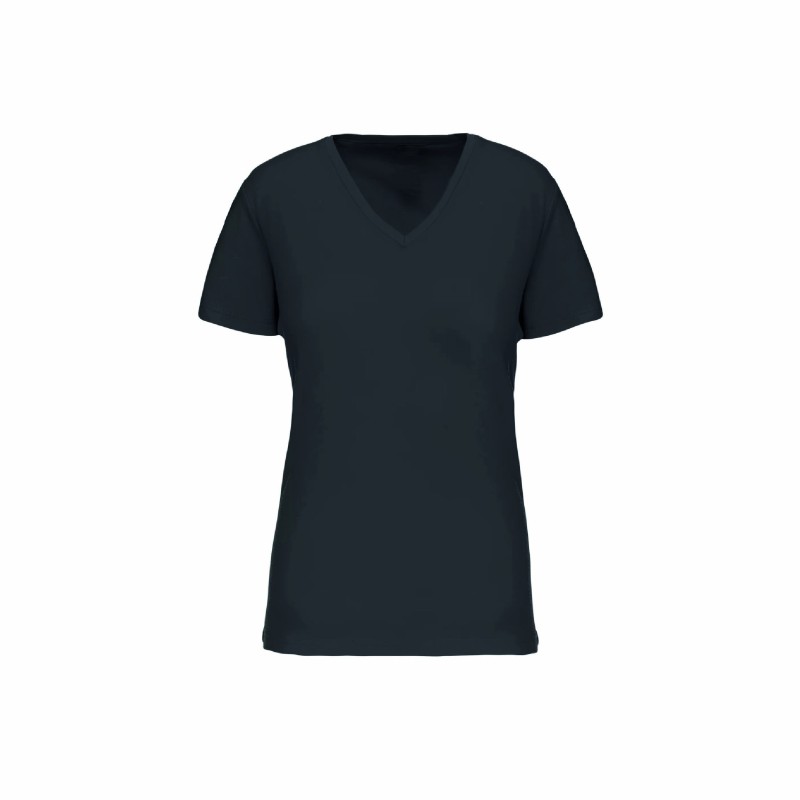 Tee-shirt col V bio femme | Textile personnalisé entreprise