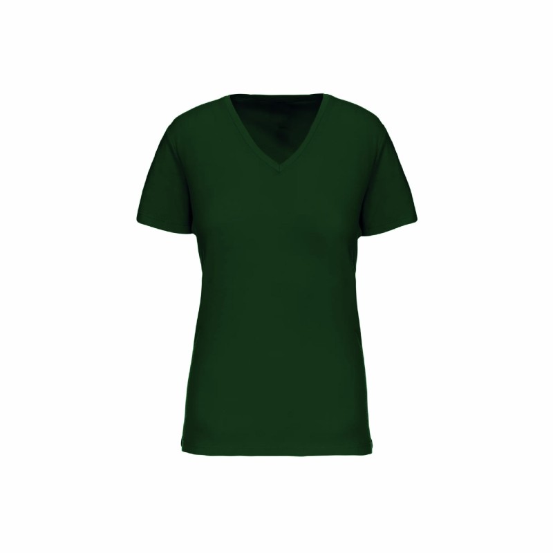 Tee-shirt col V bio femme | Textile personnalisé entreprise