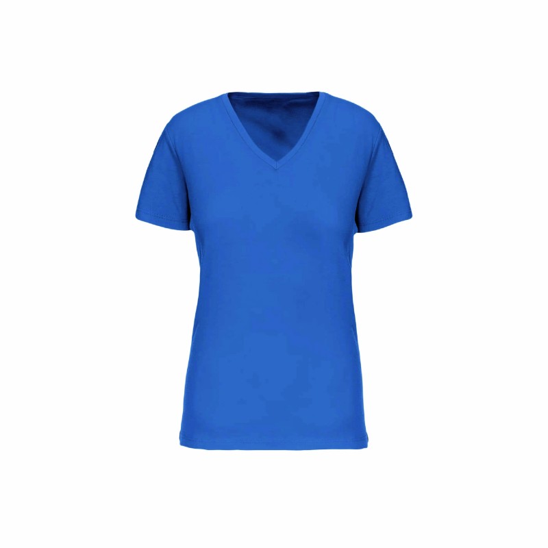 Tee-shirt col V bio femme | Textile personnalisé entreprise