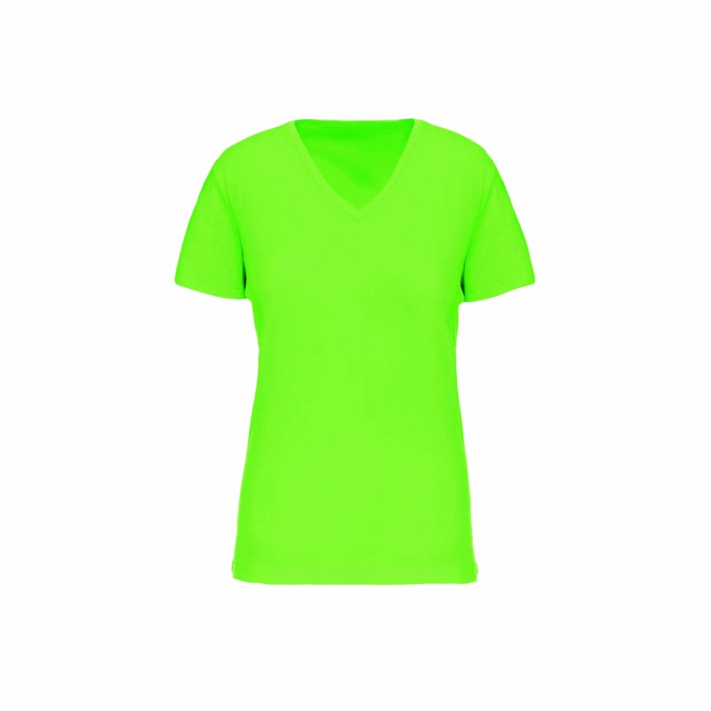 Tee-shirt col V bio femme | Textile personnalisé entreprise