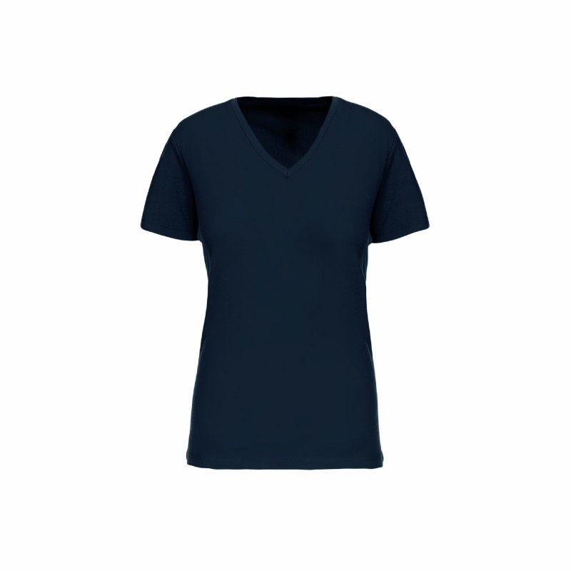 Tee-shirt col V bio femme | Textile personnalisé entreprise