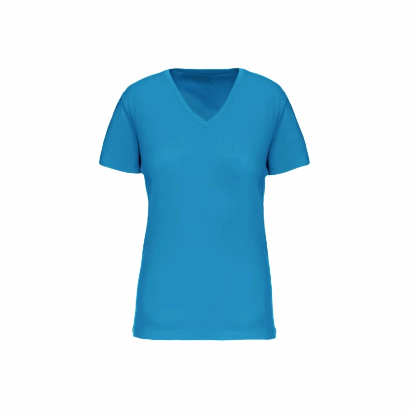 Tee-shirt col V bio femme | Textile personnalisé entreprise